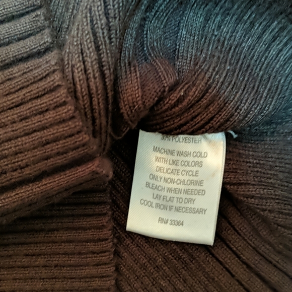 Grane brown long sleeve ribbed sweater - Picture 3 of 3